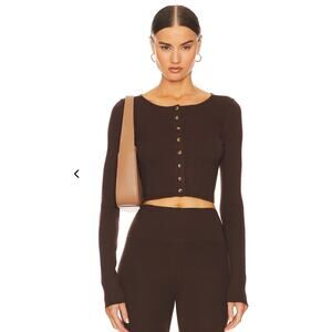 Helsa Elsa Ediva Ribbed Cardigan size S small